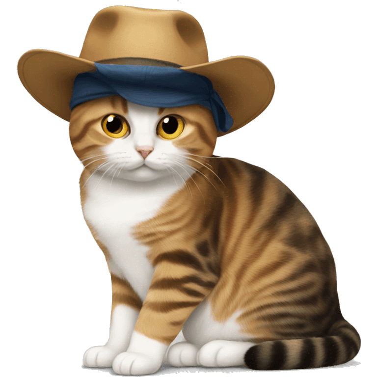 Hat on a cat emoji