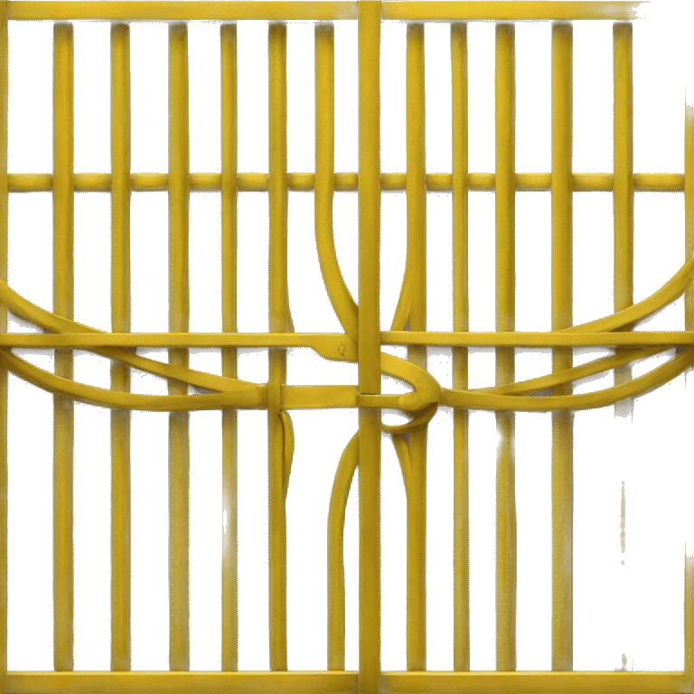 Yellow metal gate  emoji