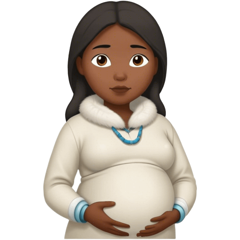 pregnant Inuit woman emoji