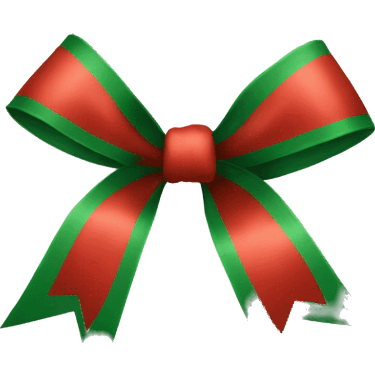 A Christmas bow emoji