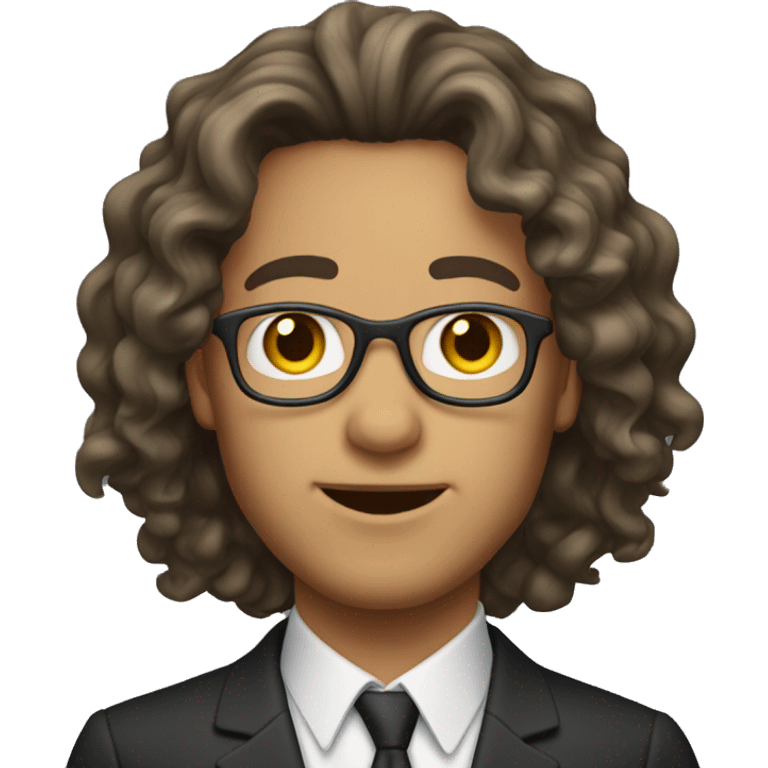 high school music teacher with a middle part and wavy hair bl emoji