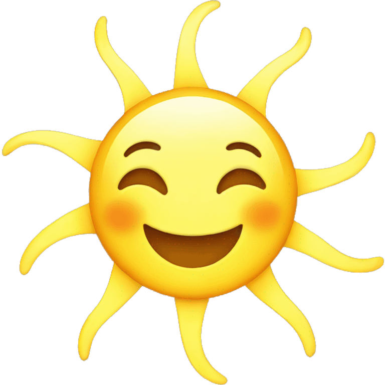 Smiling sun emoji