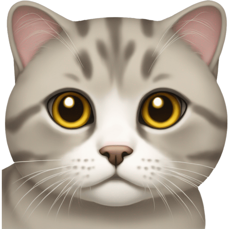 Scottish fold cat emoji