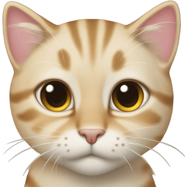 A cream colored tabby emoji