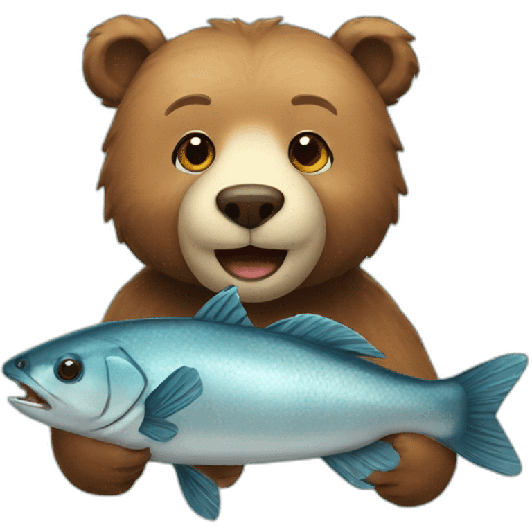 Bear Loved fish emoji