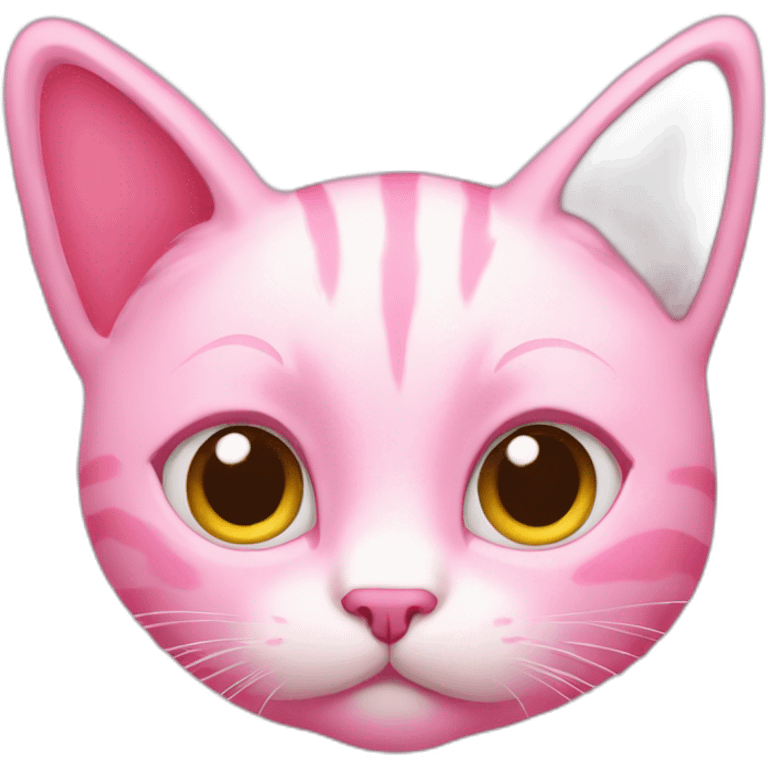 Very pink cat emoji