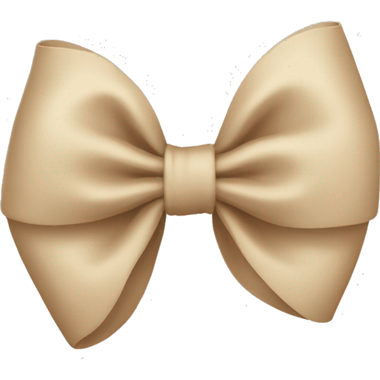 Beige bow emoji