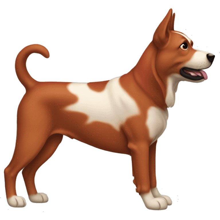 Crimson dog side view emoji