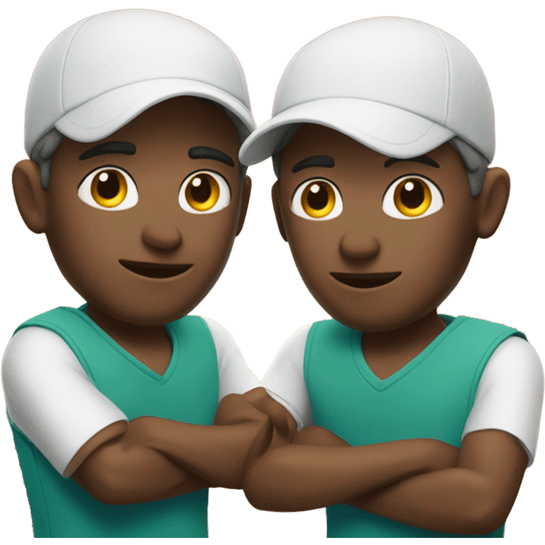 Two male tennis players emoji