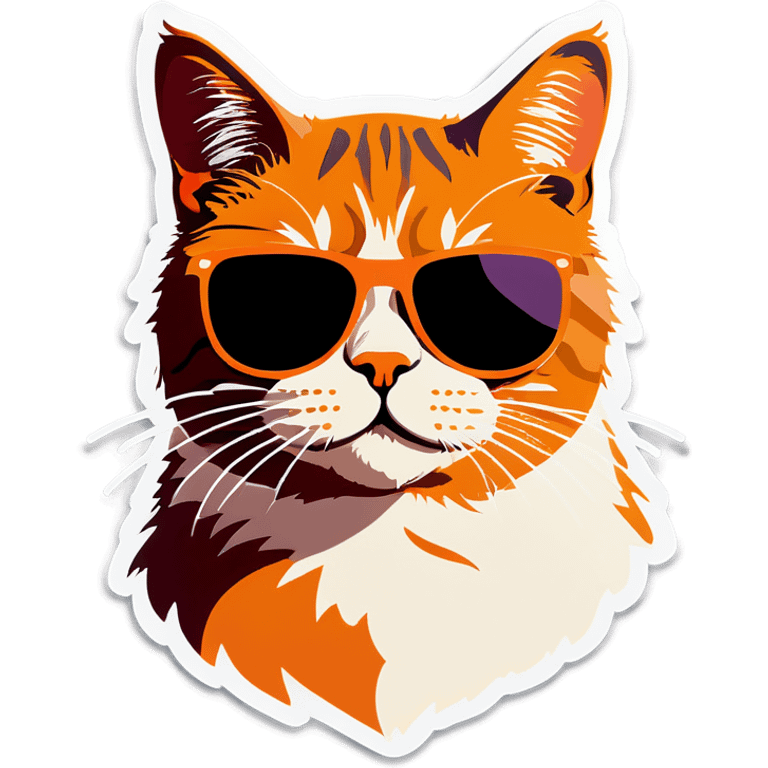 Cat with sunglasses emoji