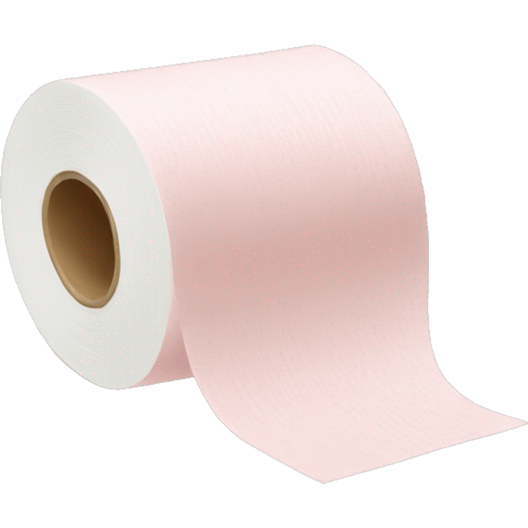 Light pink toilet paper emoji