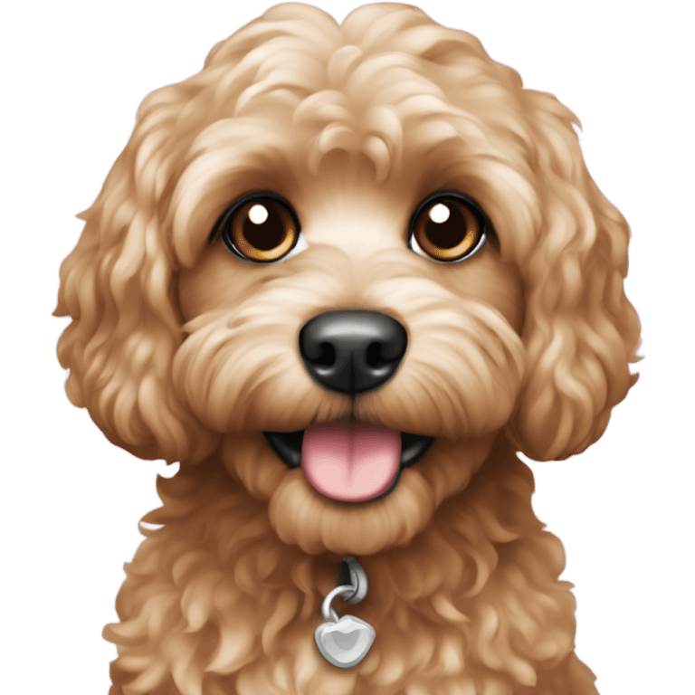 Cavapoo dog emoji