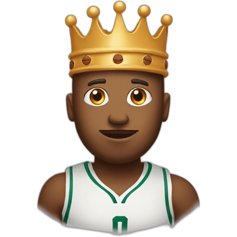 Basketball wearing crown emoji