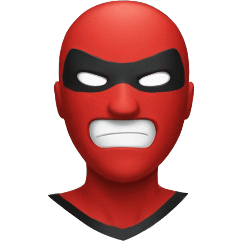 superhero red mask emoji