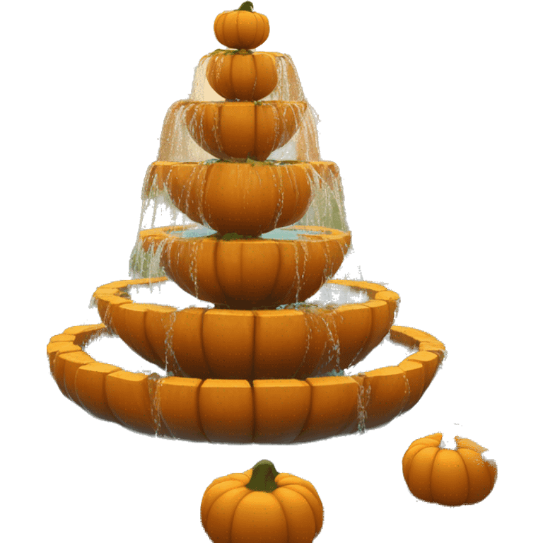 pumpkin fountain emoji