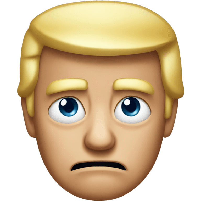 Trump grumpy face emoji