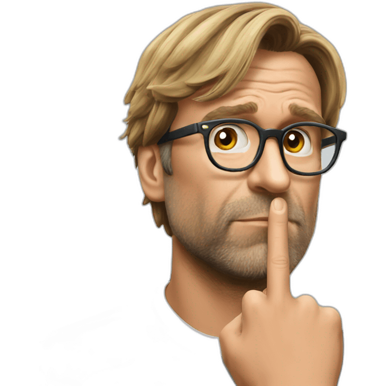 Klopp kissing his fingers emoji