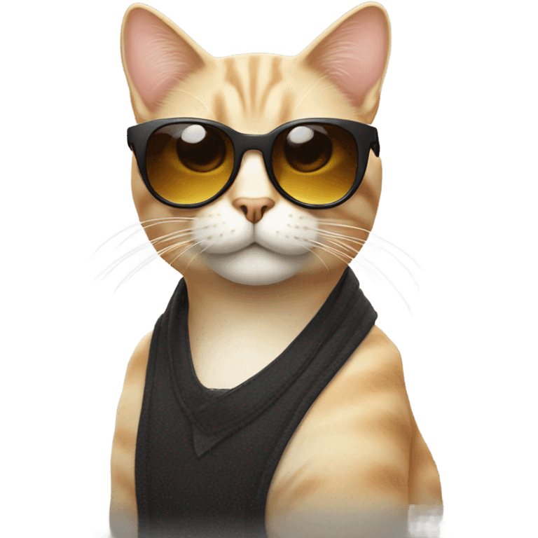 Cat with sunglasses emoji