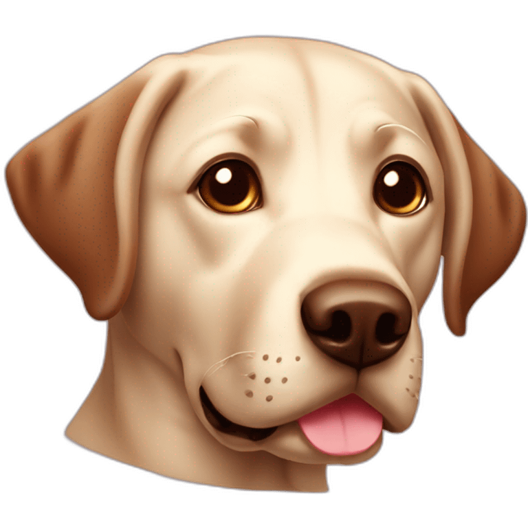 labrador chocolate emoji