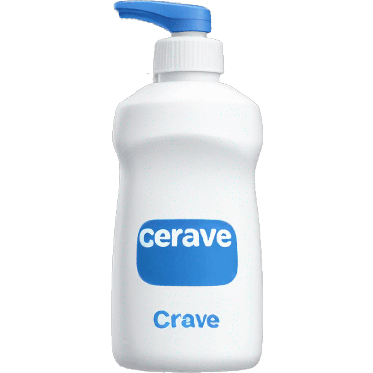 cerave washing foam bottle emoji