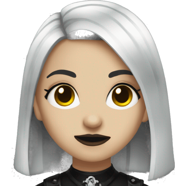 Goth girl emoji