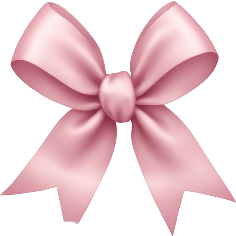 light pink ribbon bow emoji