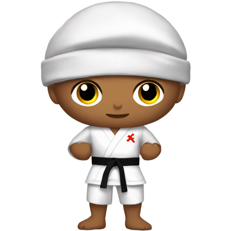 Karate rapariga morena emoji