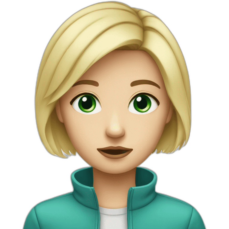 triste-blond-girl-short-hair-with-greenblue-eyes emoji