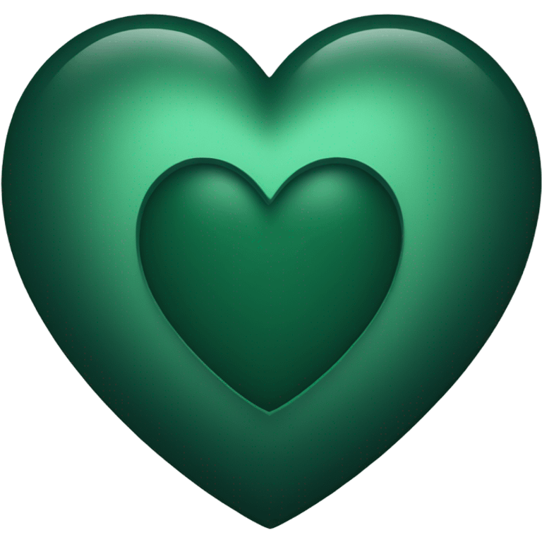 Dark green heart  emoji