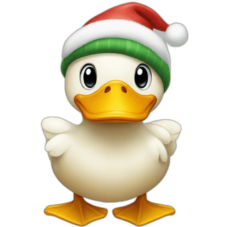 Christmas duck emoji