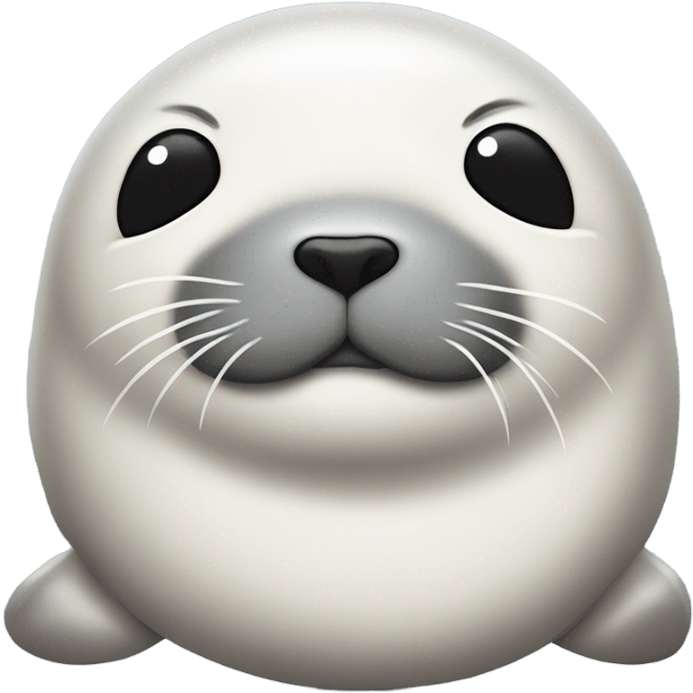 very tired seal lying down emoji