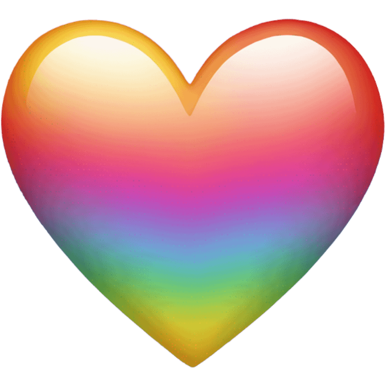 Rainbow-colored heart emoji