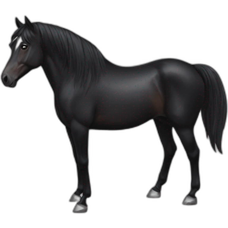 Black horse emoji