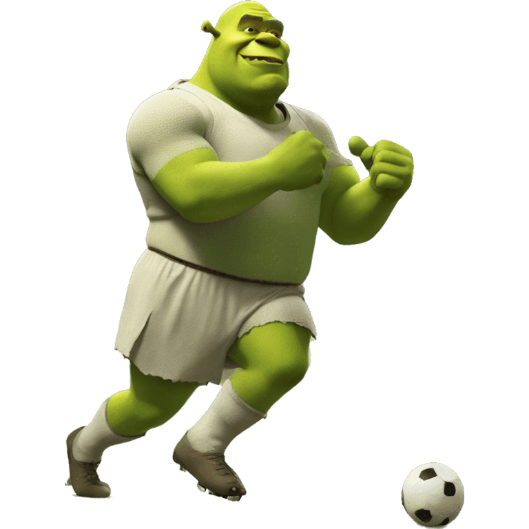 Shrek qui regarde un match de foot emoji