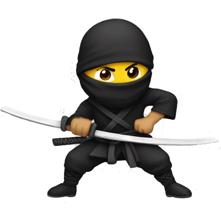 ninja with blades swinging emoji