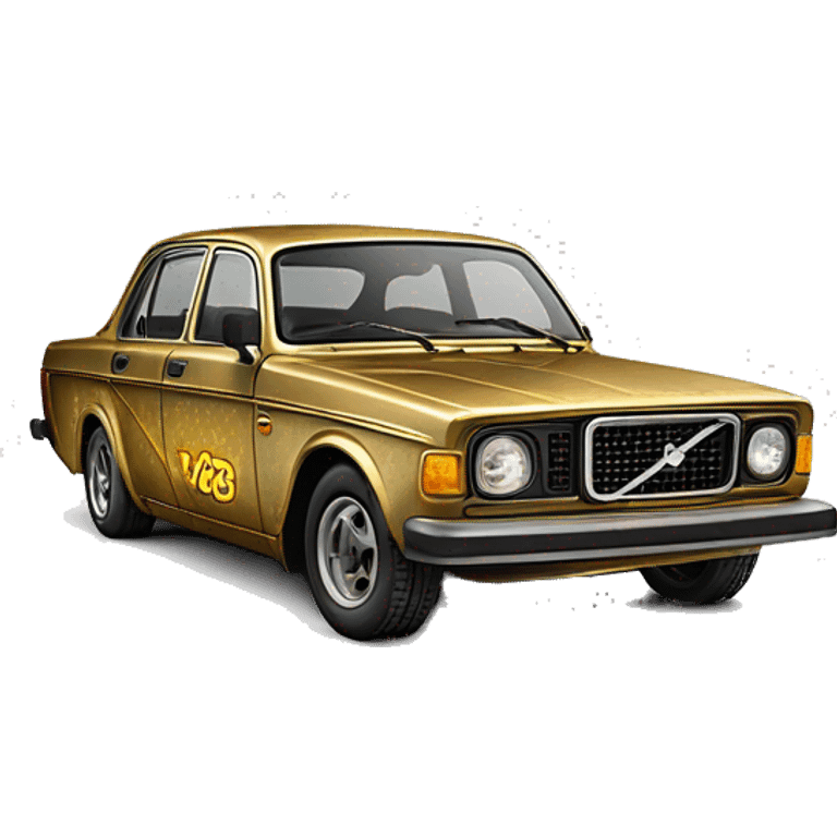  Side shot 1973 Volvo 142 GL C-3PO tarnished from space  emoji