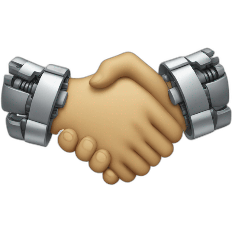 robot human handshake emoji