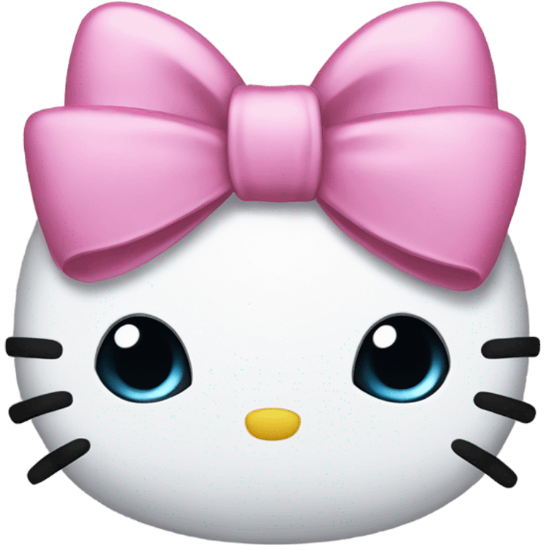 Hello kitty with bow emoji