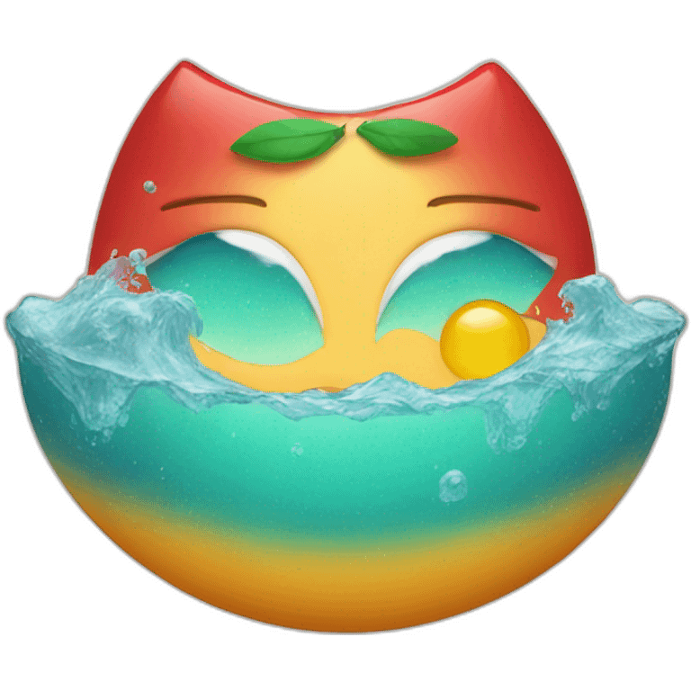 soleil rouge emoji