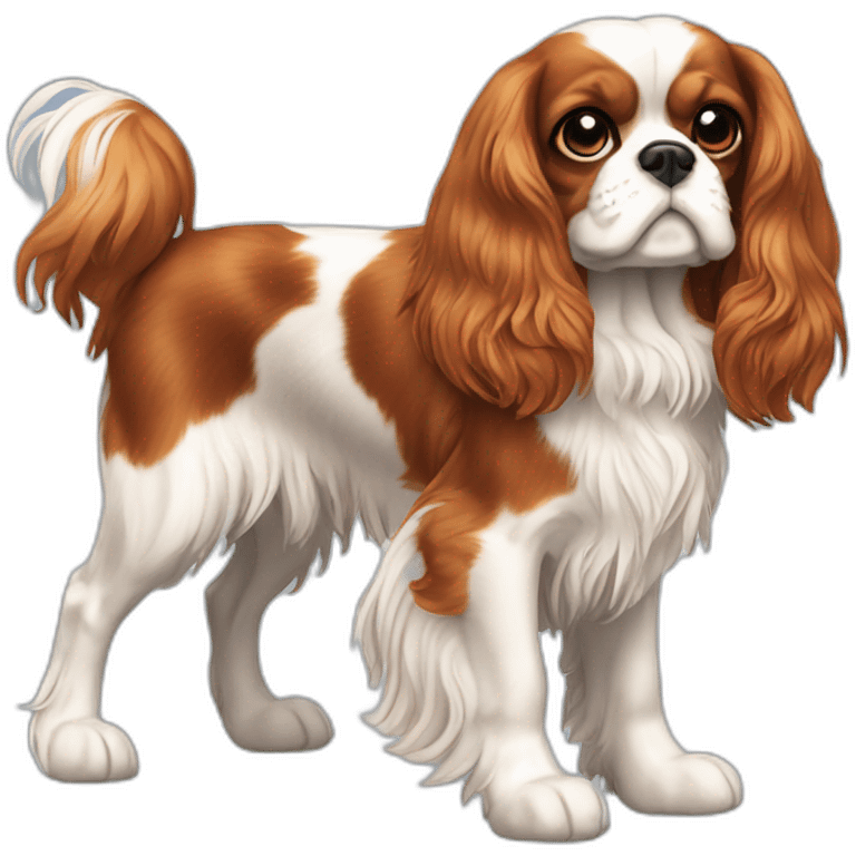  Cavalier King Charles Spaniel full body emoji