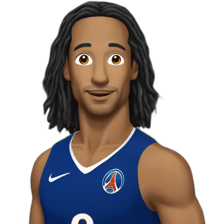 Ronaldino avec maillot paris emoji