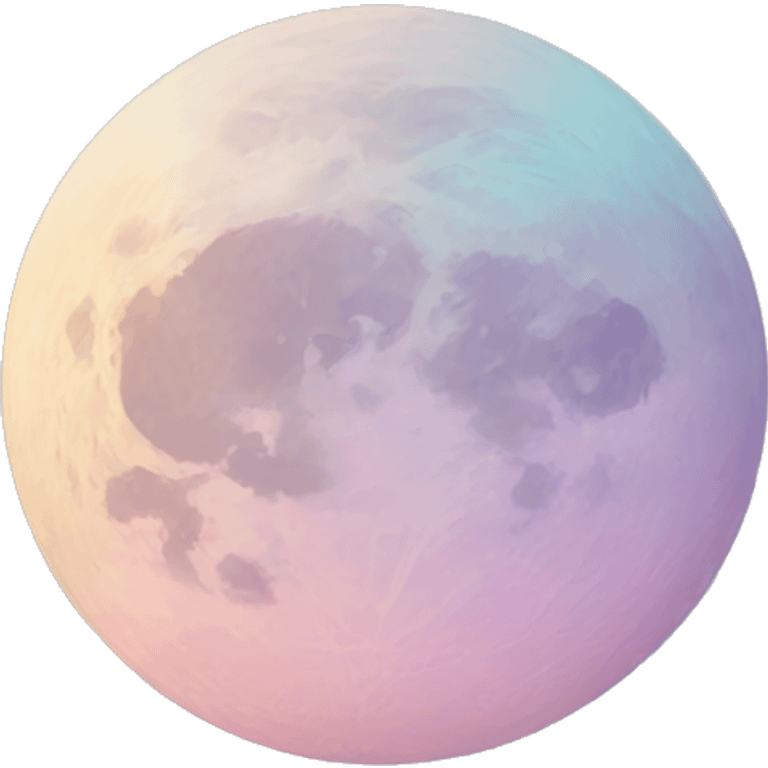 Pastel moon  emoji