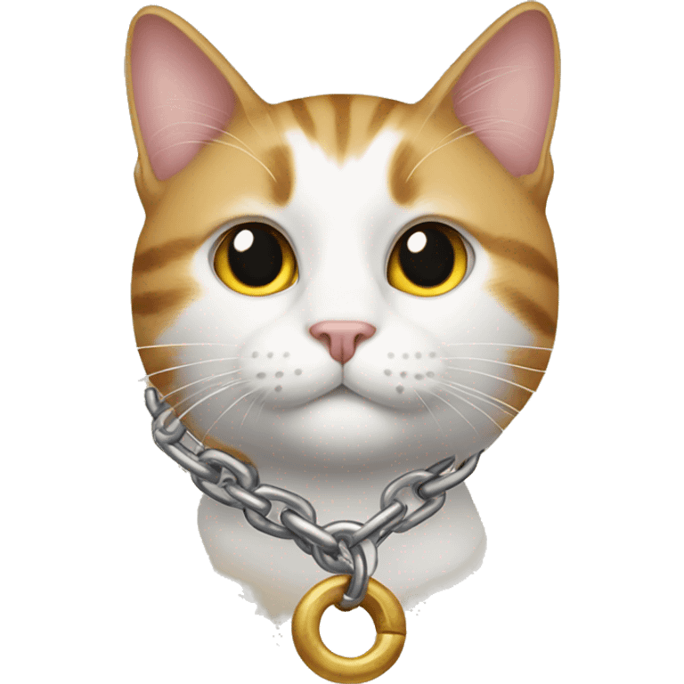 cat with a chain  emoji