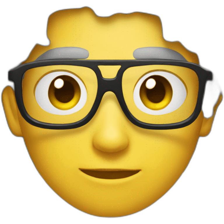 Persona con lentes emoji