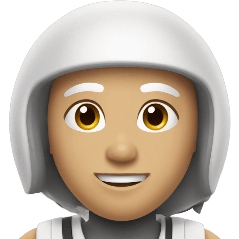 Athlete white emoji