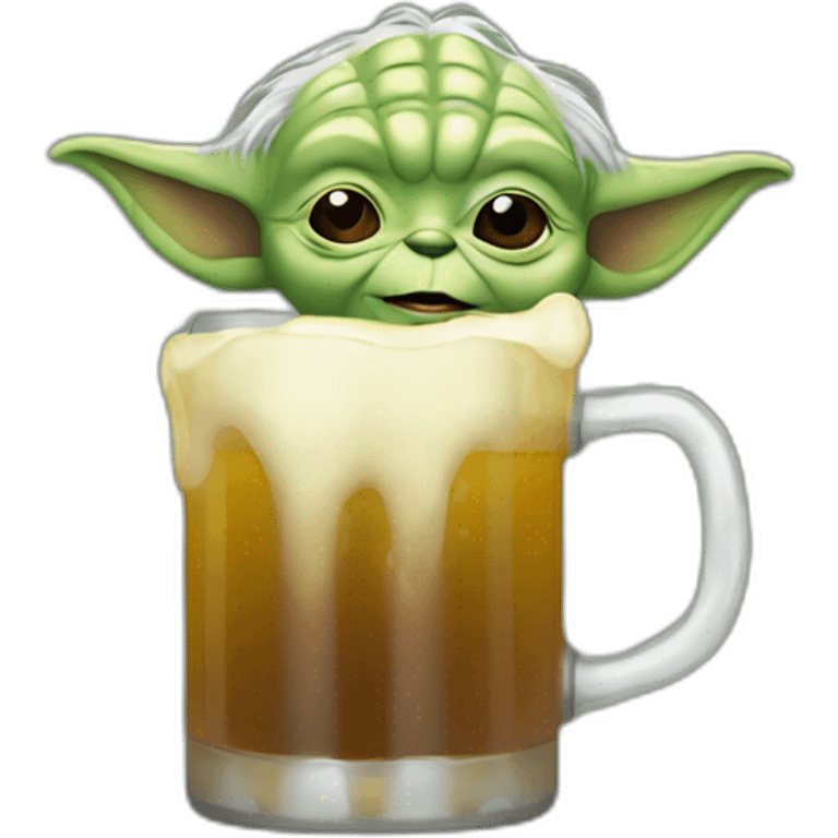 Yoda-drink-beer emoji