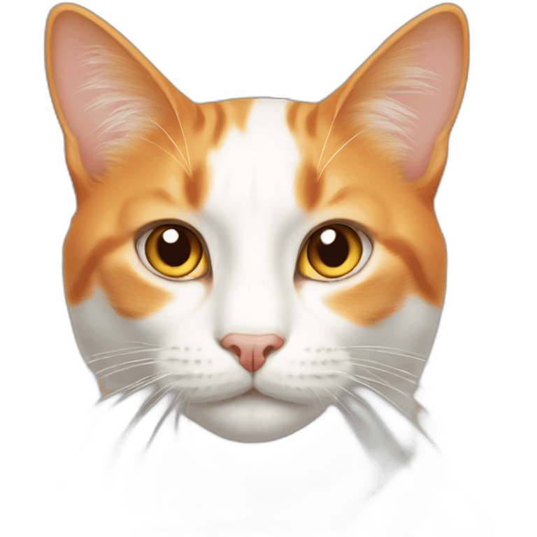 orange white cat emoji