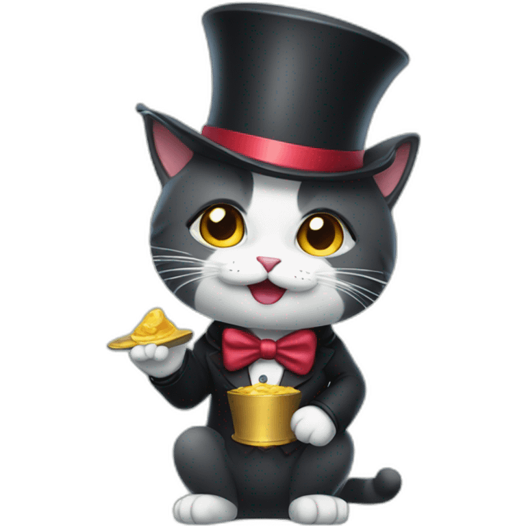 Magician cat emoji