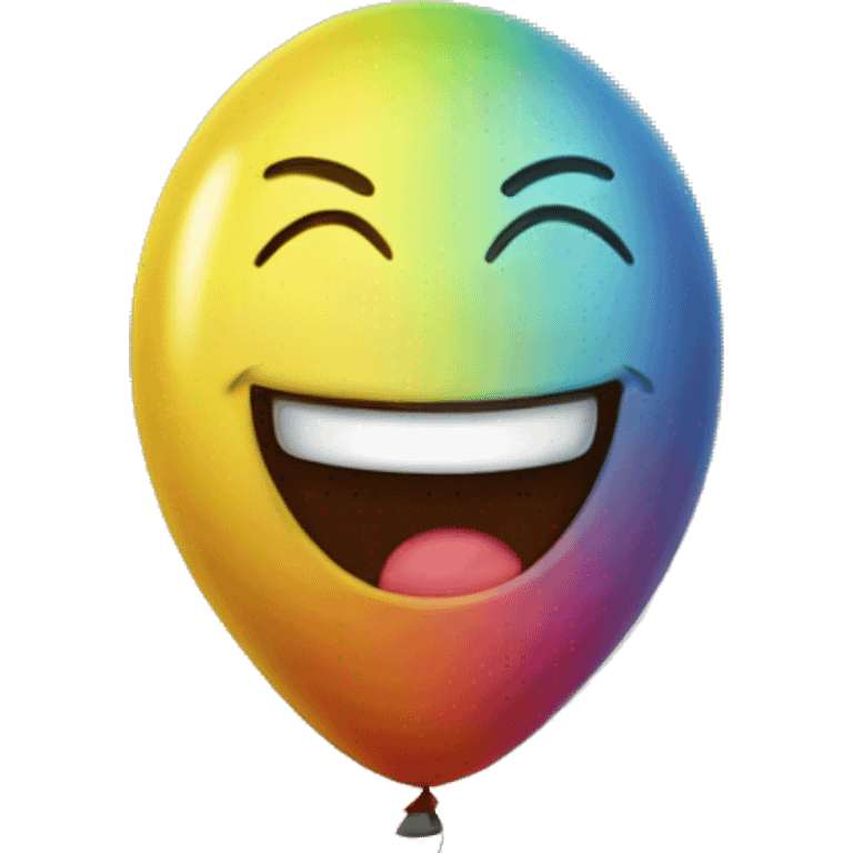 Happy balloon emoji