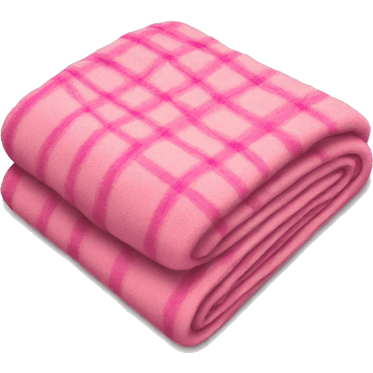 Pink blanket with design emoji